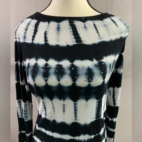 Ribbed Tye Dye Long Sleeve Tee - Picture 2 of 4